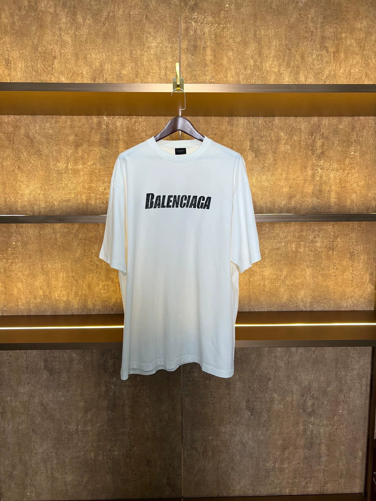 Balenciaga Slogan Short Sleeve Top