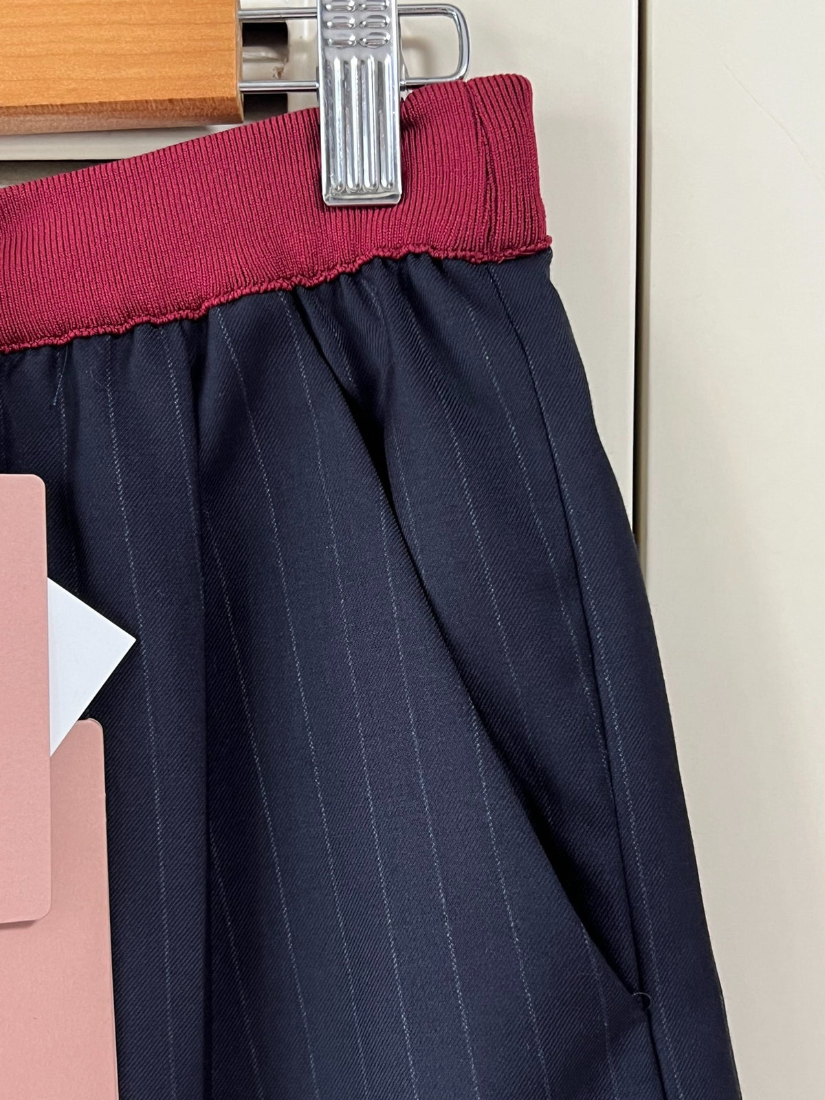 Miu Miu Pinstripe Shorts