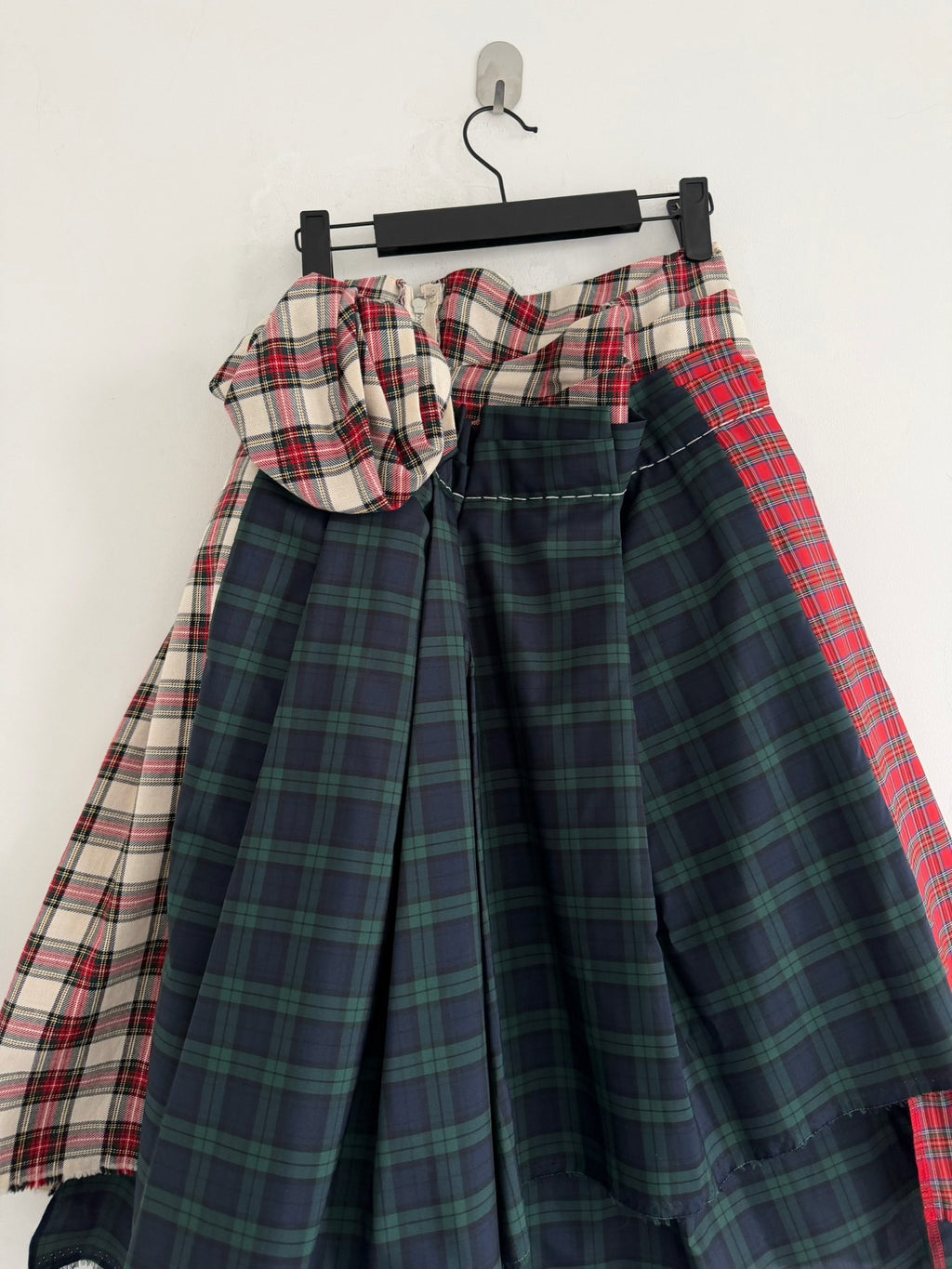 Comme Des Garcons 2005 Midi Runway Plaid Skirt