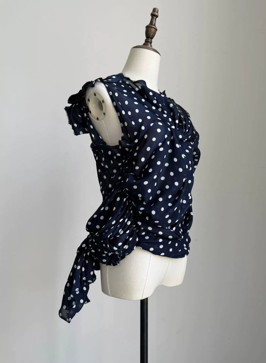 Comme Des Garcons Rei Kawakubo 2011 Main Line Deformed Polka Dot Top
