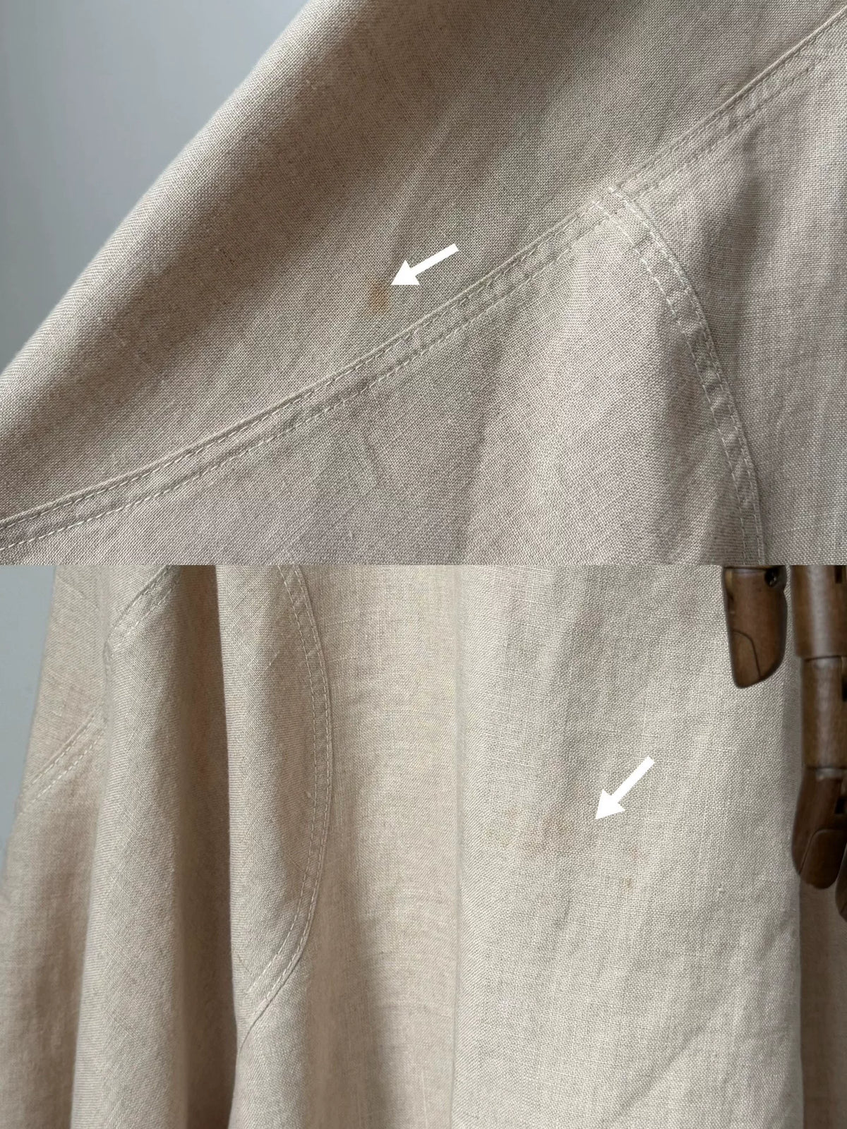 Junya Watanabe 2010 linen deconstructed trench coat dress