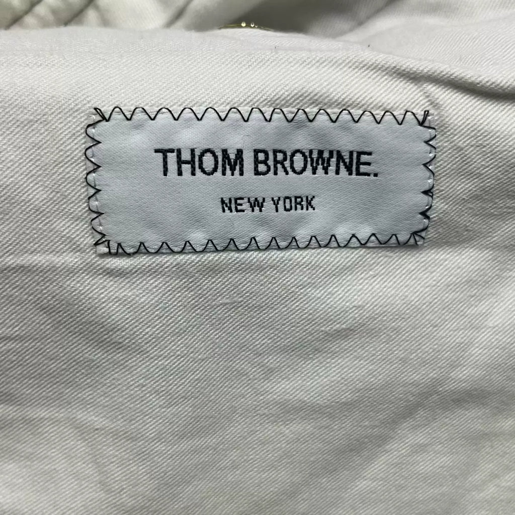 Thom Browne Navy Four-Stripe Pants