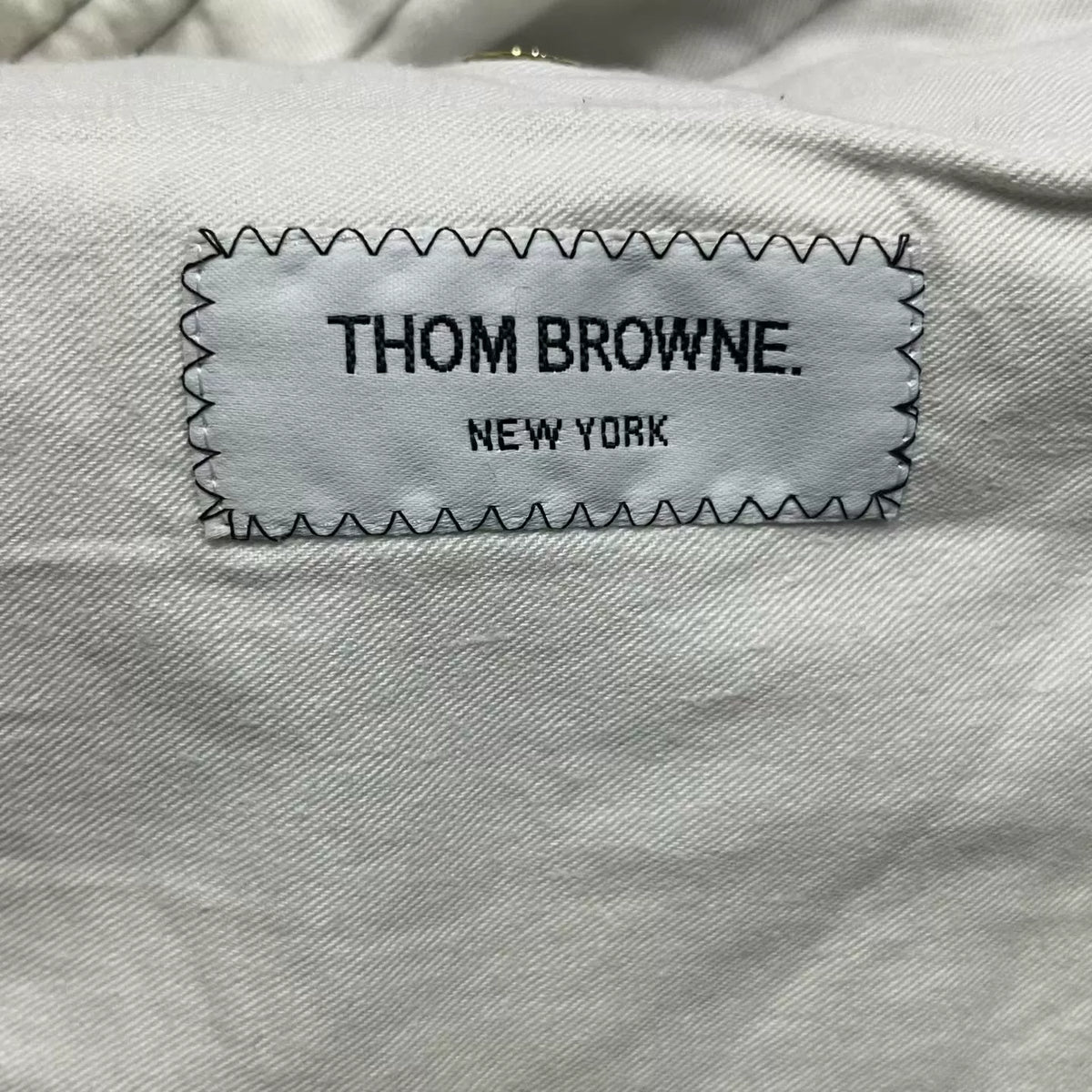 Thom Browne Navy Four-Stripe Pants