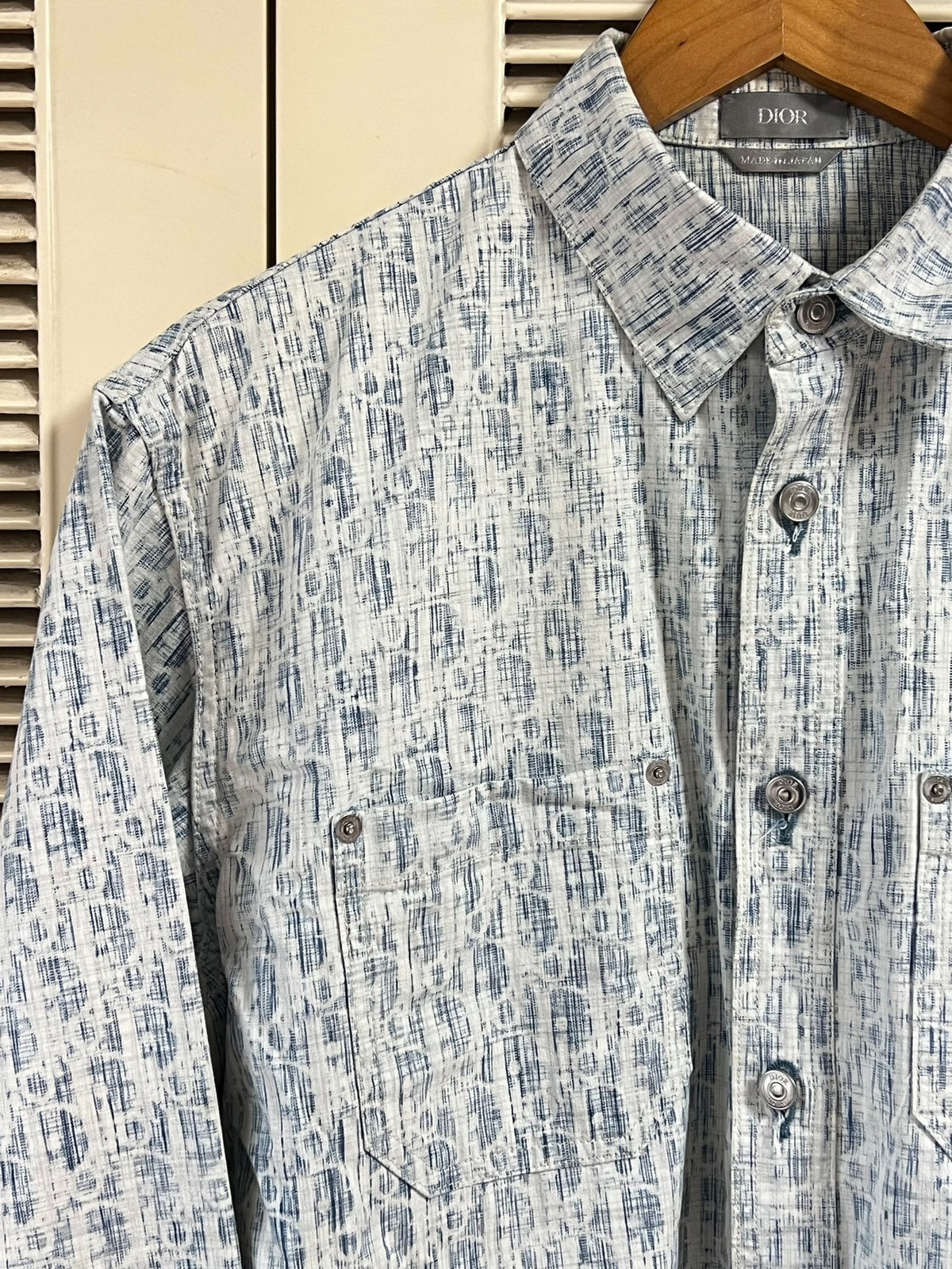 Dior Long Sleeve Blue Shirt