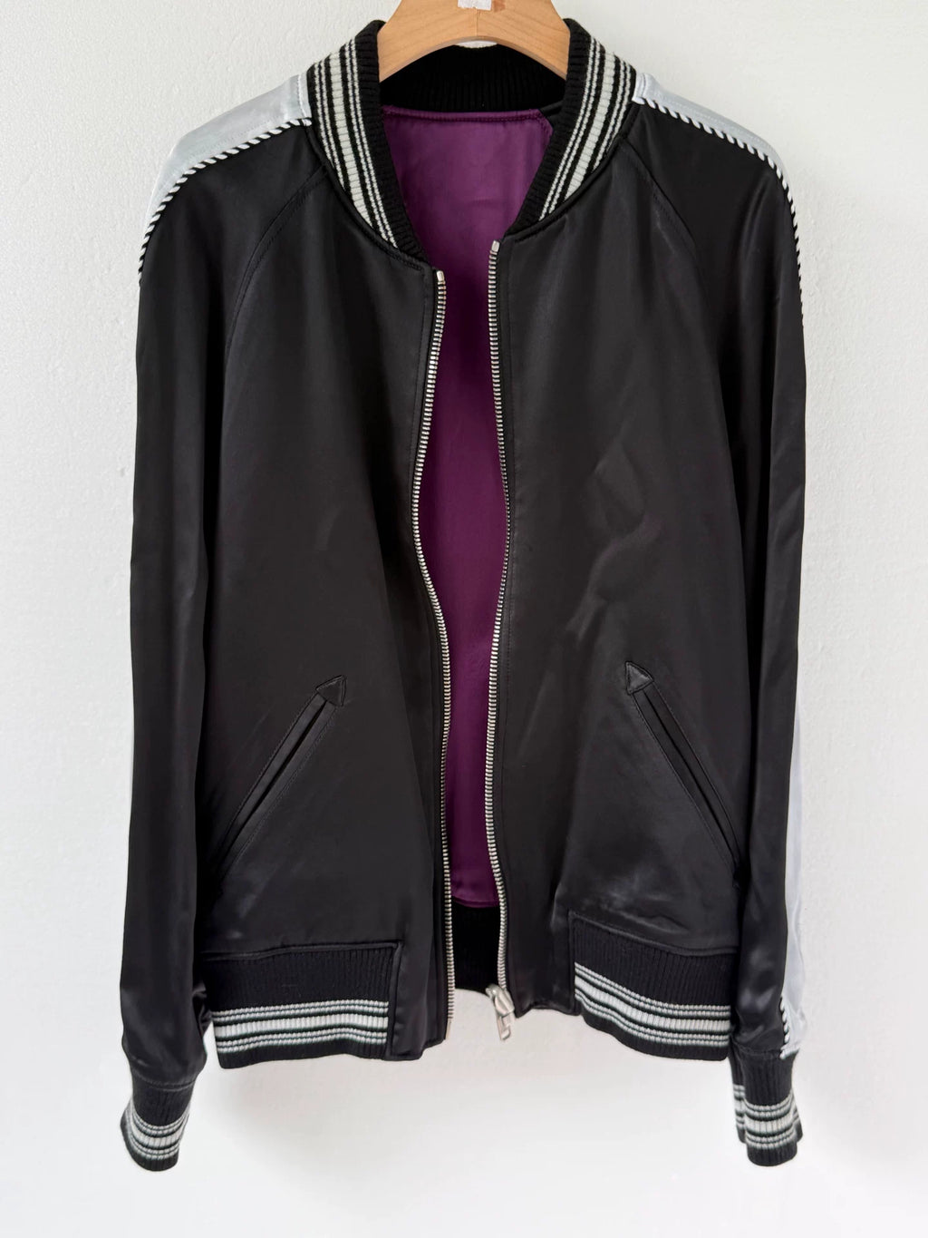 Givenchy Heavy Embroidery Varsity Reversible Jacket