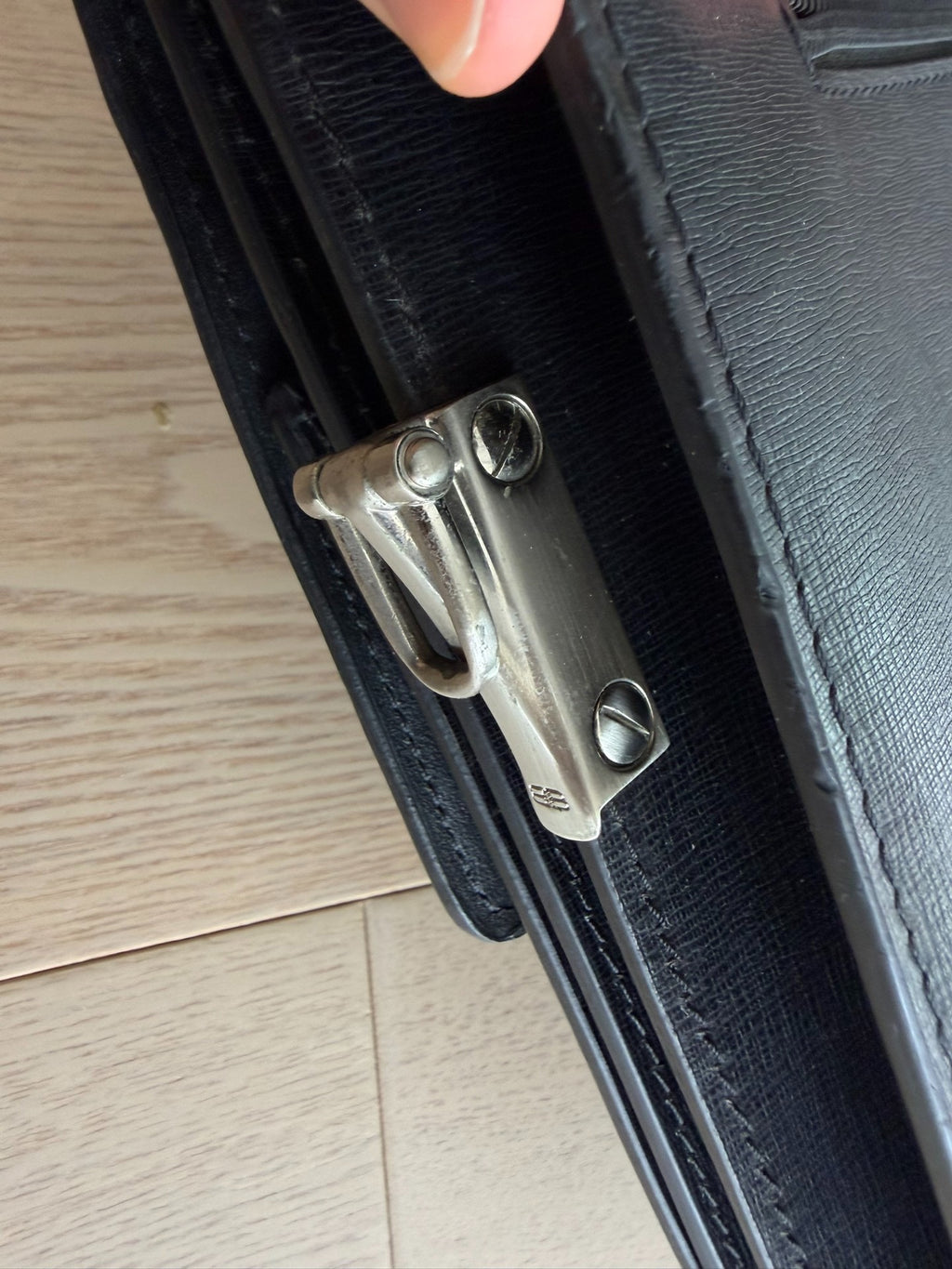 Balenciaga Password Lock Leather Shoulder Bag