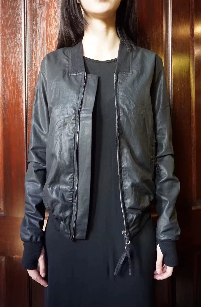 Boris Bidjan Saberi SS18 Black Object Dye Bomber Cotton Nylon Jacket