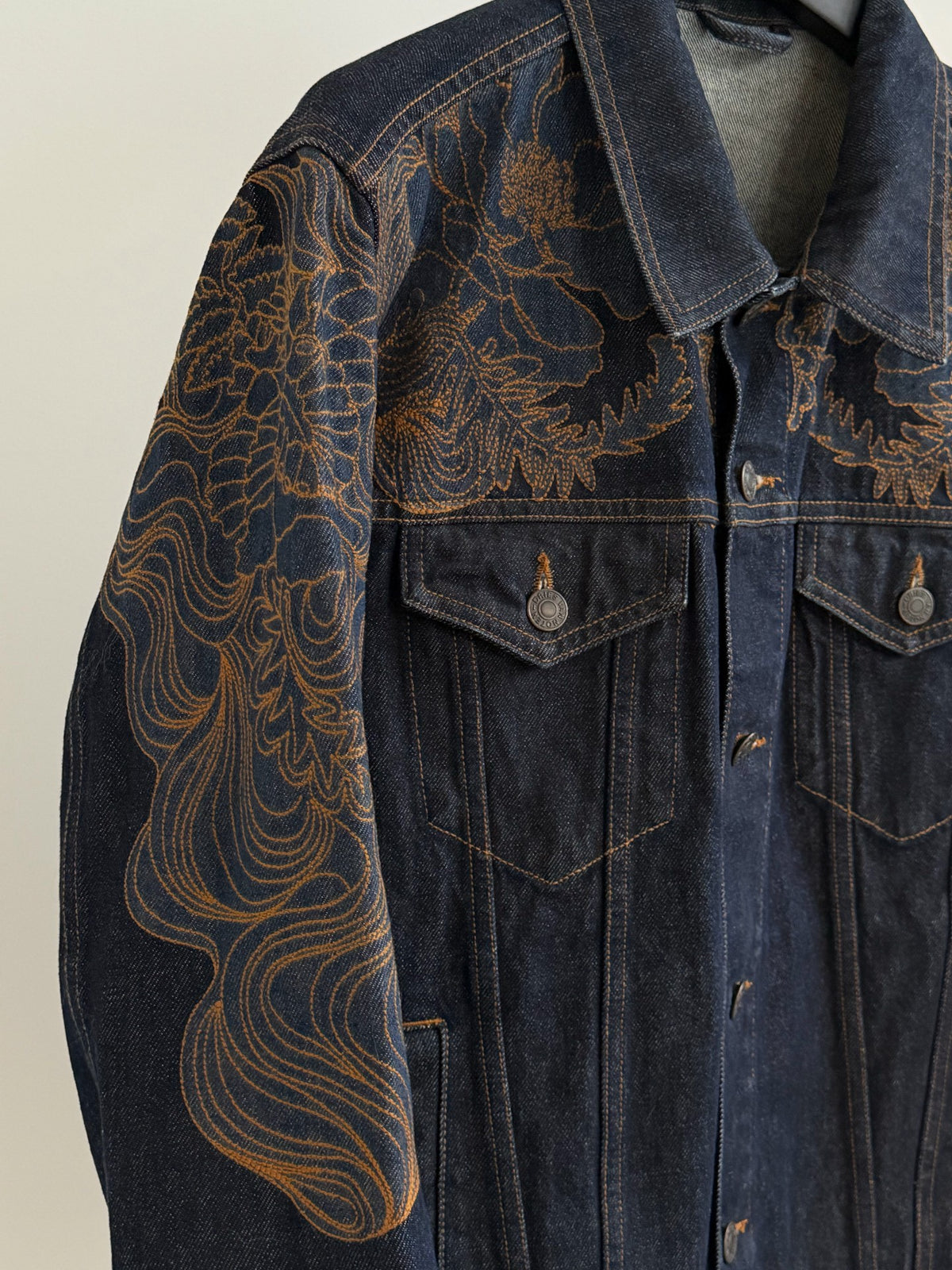 Dries Van Noten SS18 Floral Sleeve Cotton Jacket