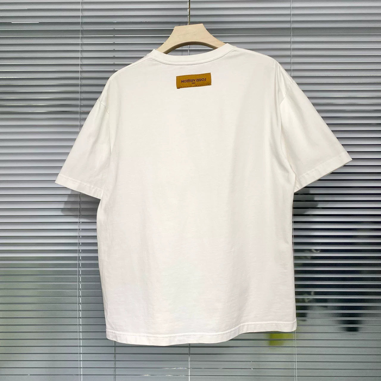 Louis Vuitton SS23 Logo Cotton White Short Sleeve Shirt