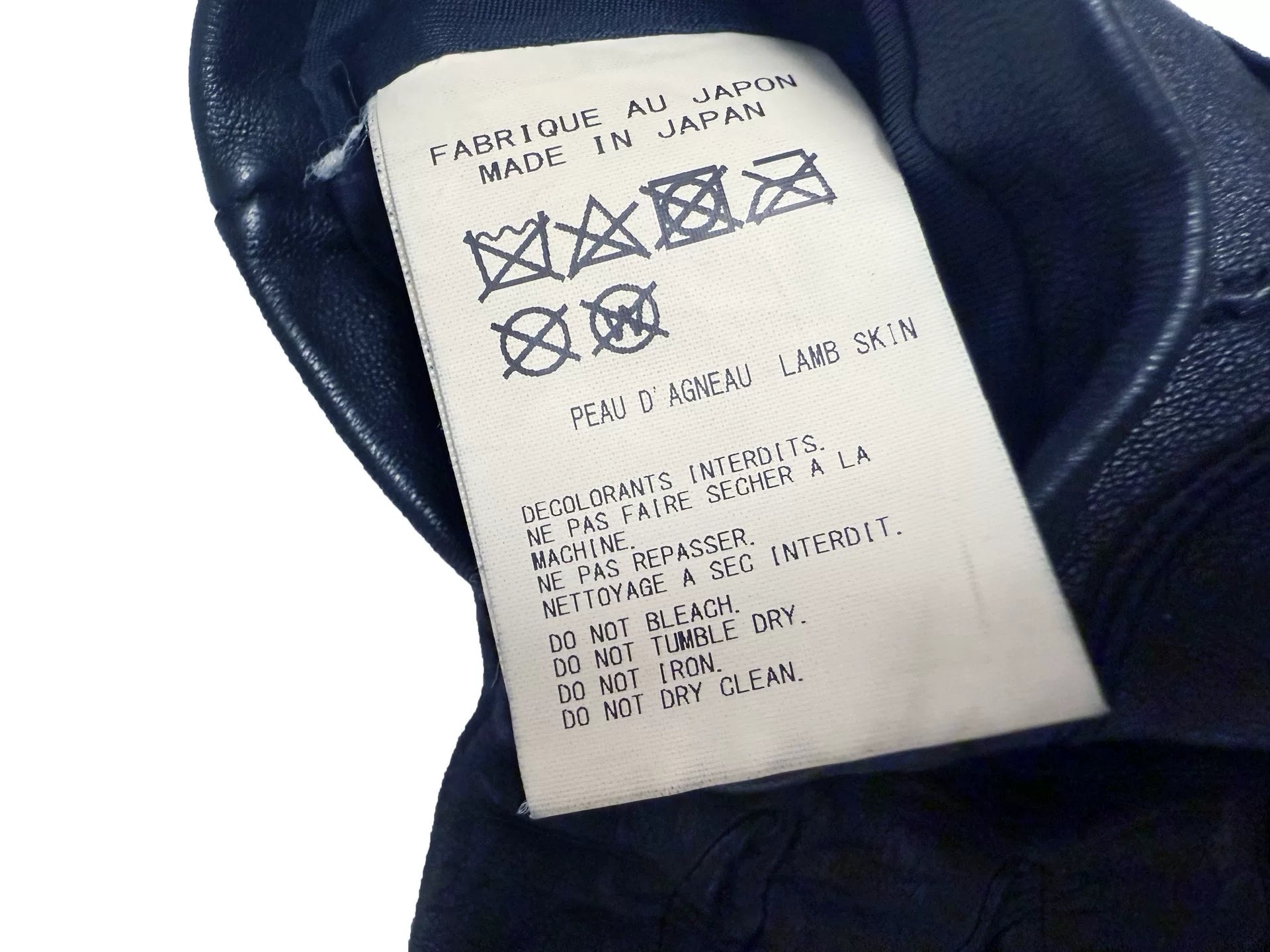 Yohji Yamamoto Pour Homme Mainline Leather Gloves