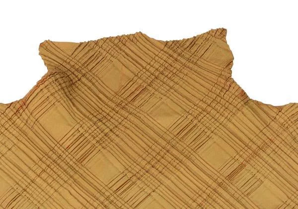 Issey Miyake Vintage Yellow Pleated Top
