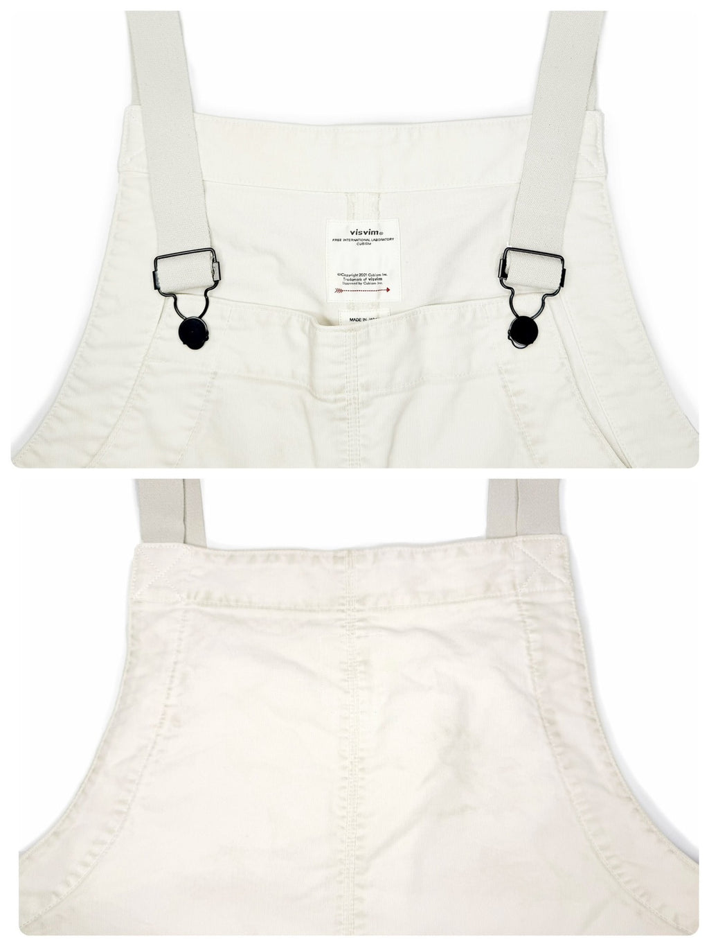 Visvim 22SS Overalls G.Cords Cargo Paint-Splatter Black Distressed Pants