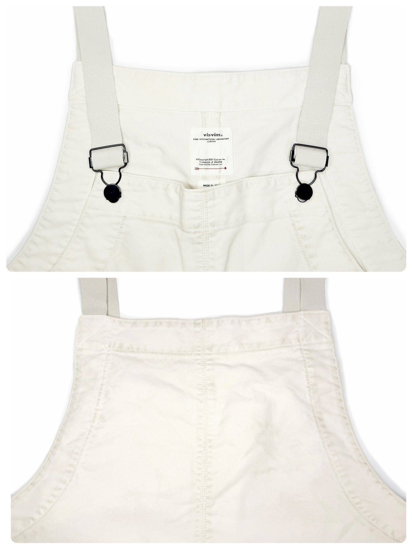Visvim 22SS Overalls G.Cords Cargo Paint-Splatter Black Distressed Pants