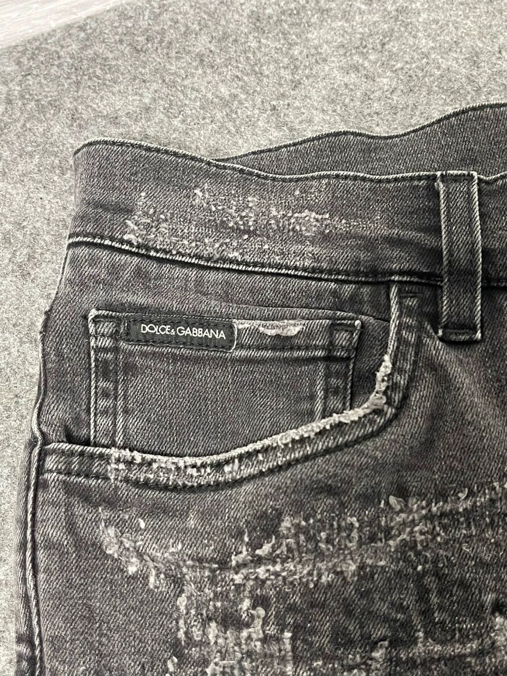 Dolce&Gabbana Damaged Patch Jeans