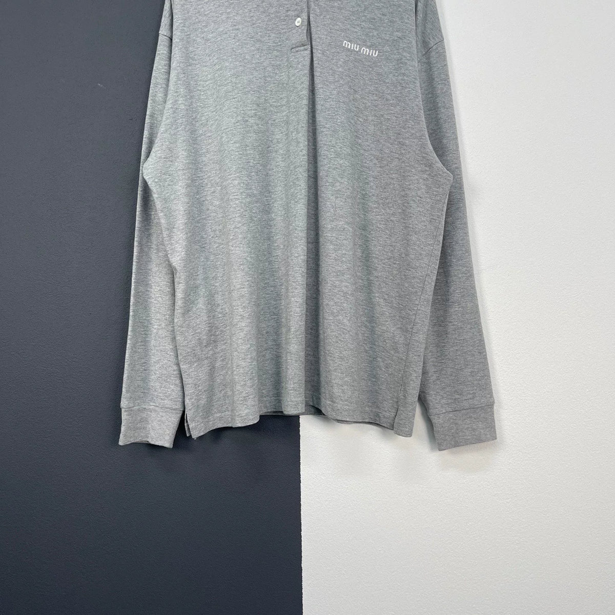 Miumiu 2025 Polo Long-Sleeve Shirt