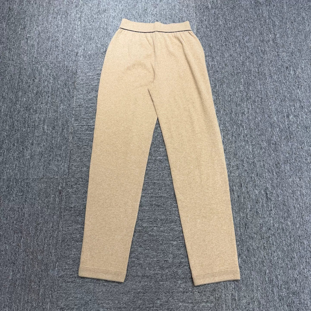 Loro Piana BABYCASHMERE Cashmere Knit Straight-Leg Pants