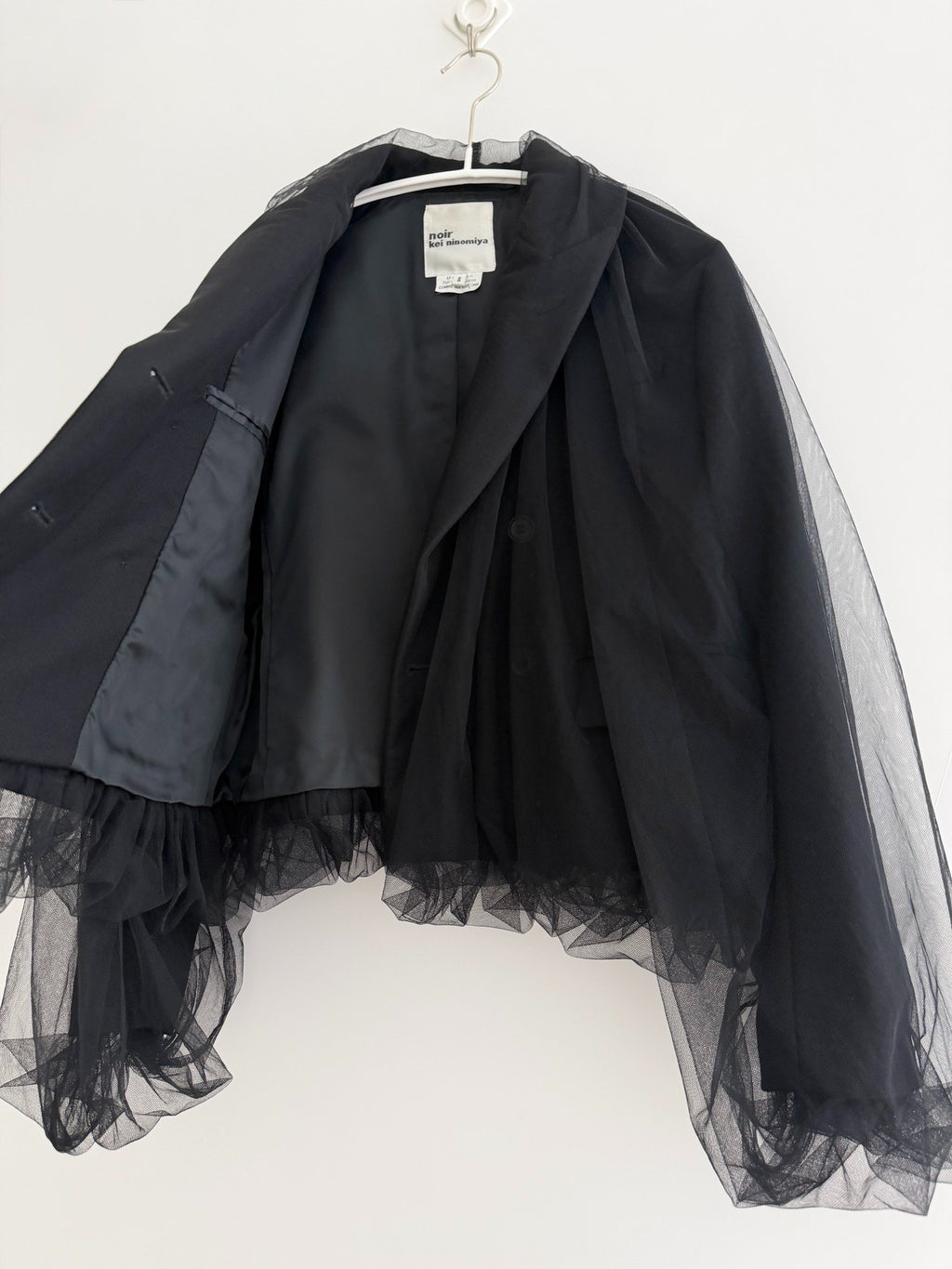Noir Kei Ninomiya Mesh Panel FW18 Blazer - Devines
