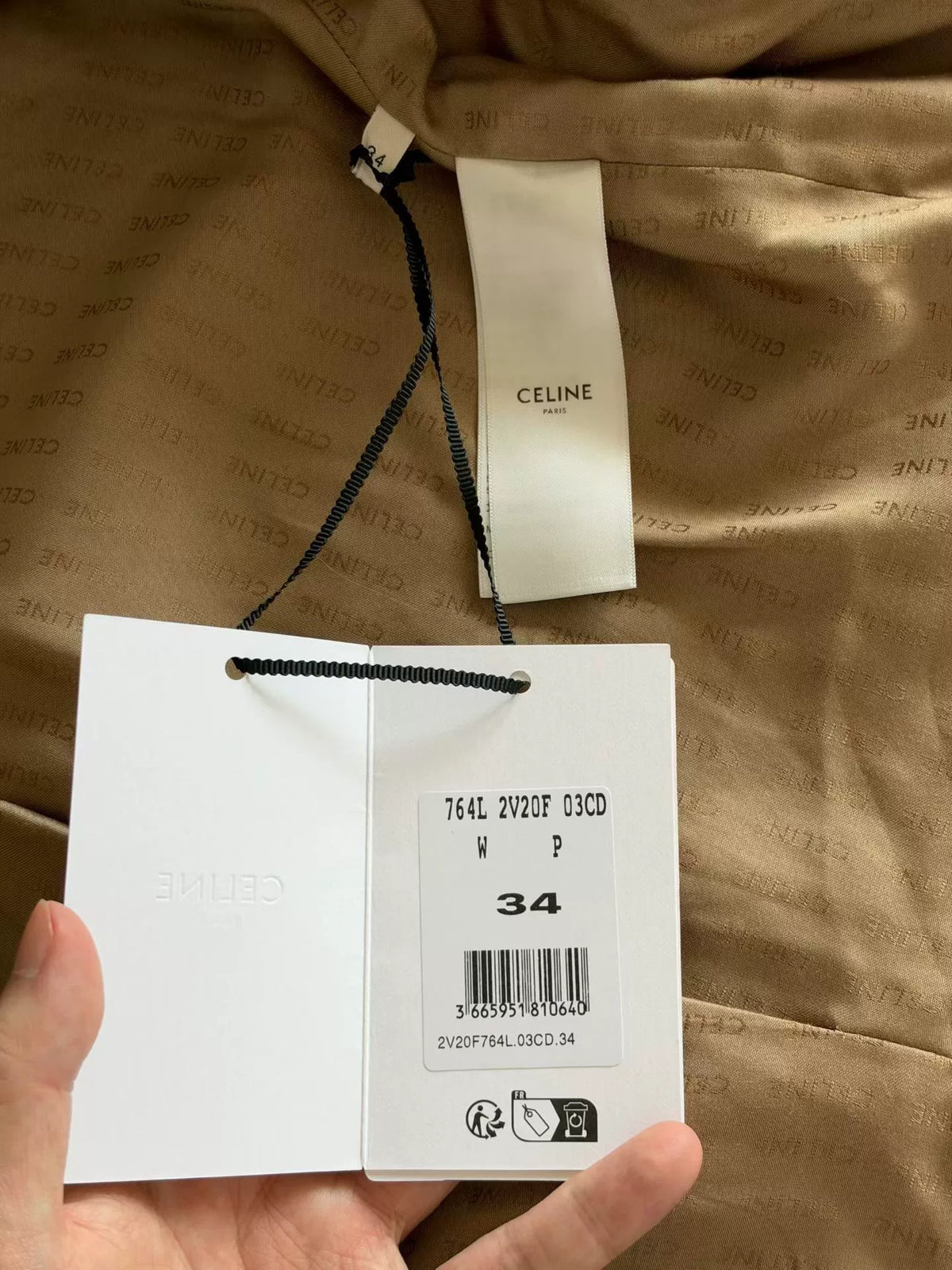 Celine Double-Breasted Tweed Jacket