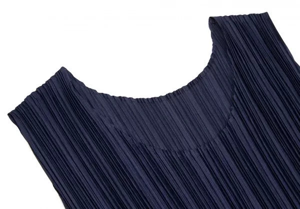 Issey Miyake Vintage Navy Lace Pleated Dress