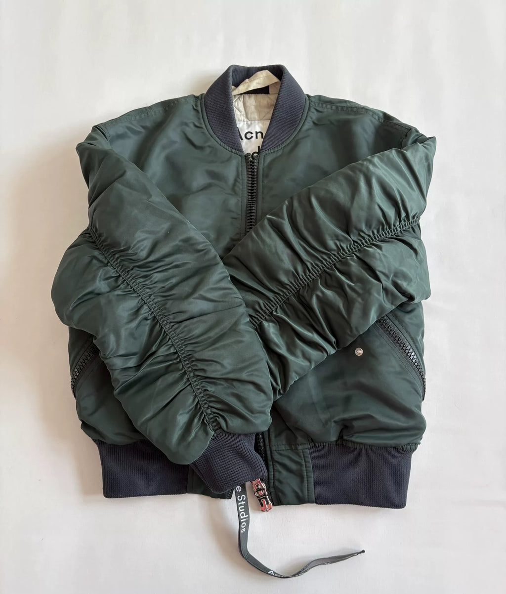 Acne Studios Bomber MA1 Pleated Jacket