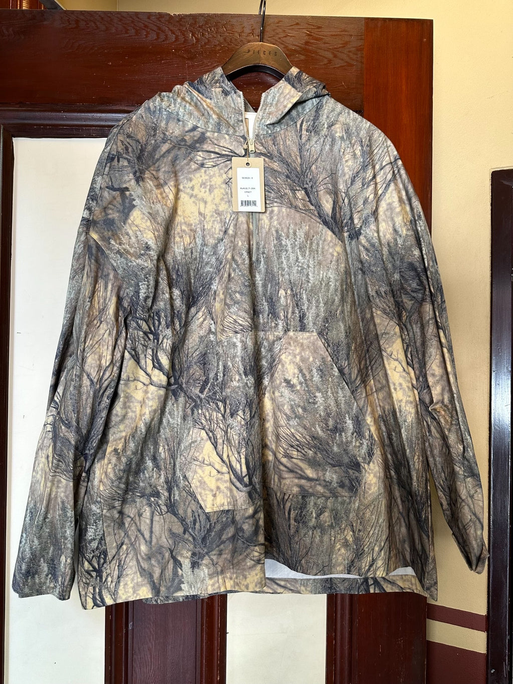 Yeezy Season 4 Camouflage Pullover Anorak Cotton Jacket