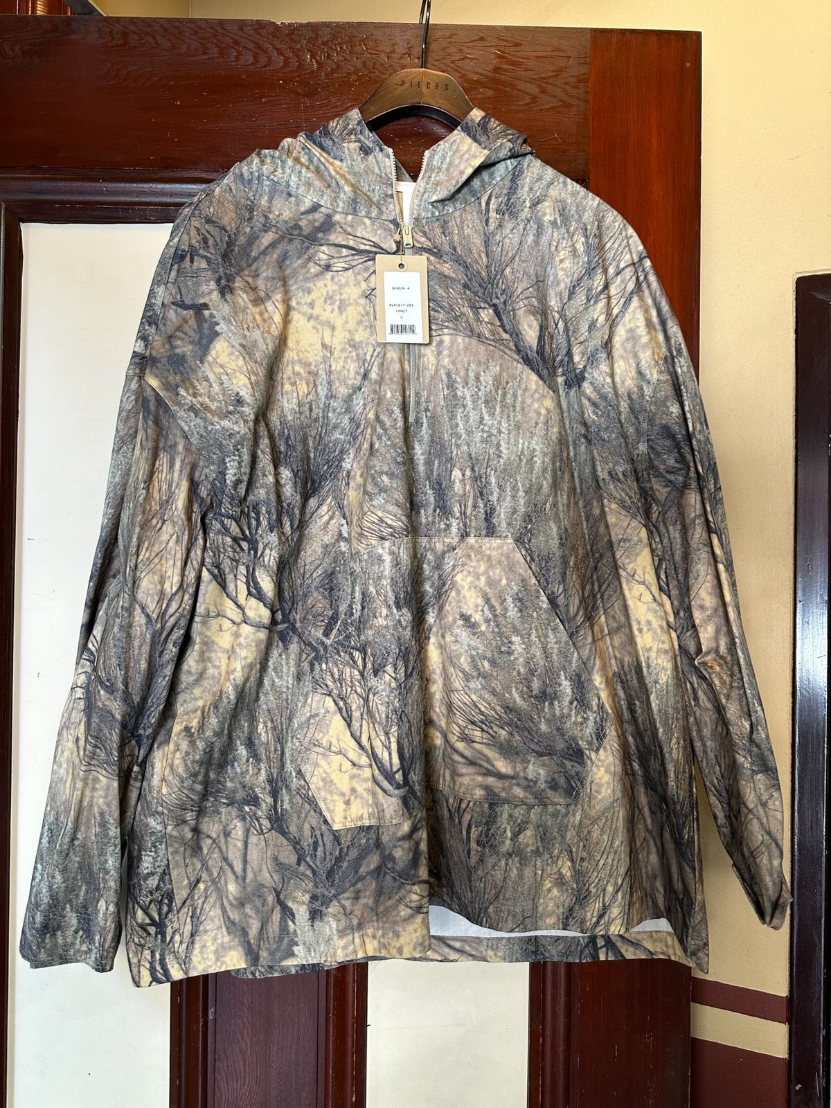 Yeezy Season 4 Camouflage Pullover Anorak Cotton Jacket