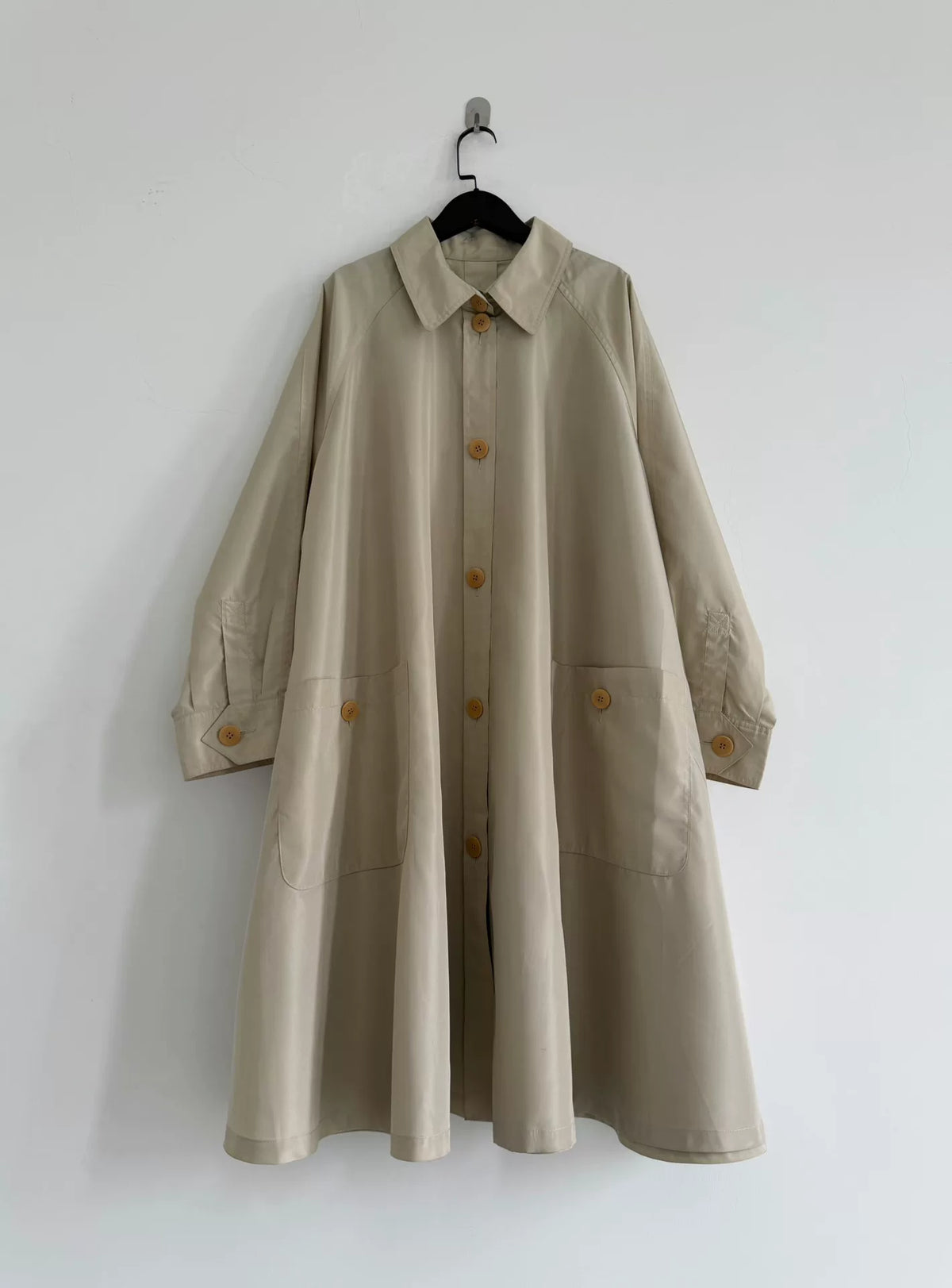 Celine 1990s Trench Beige Vintage Cape Coat