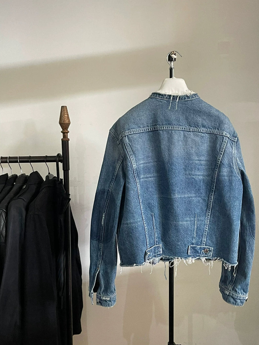 Helmut Lang Damaged Denim Jacket