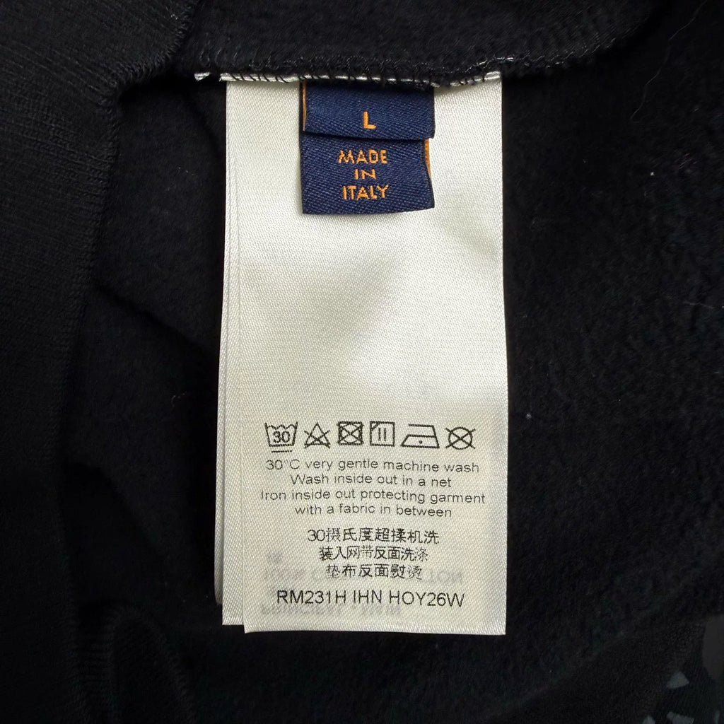 Louis Vuitton Black Polka Dot Print Sweatshirt