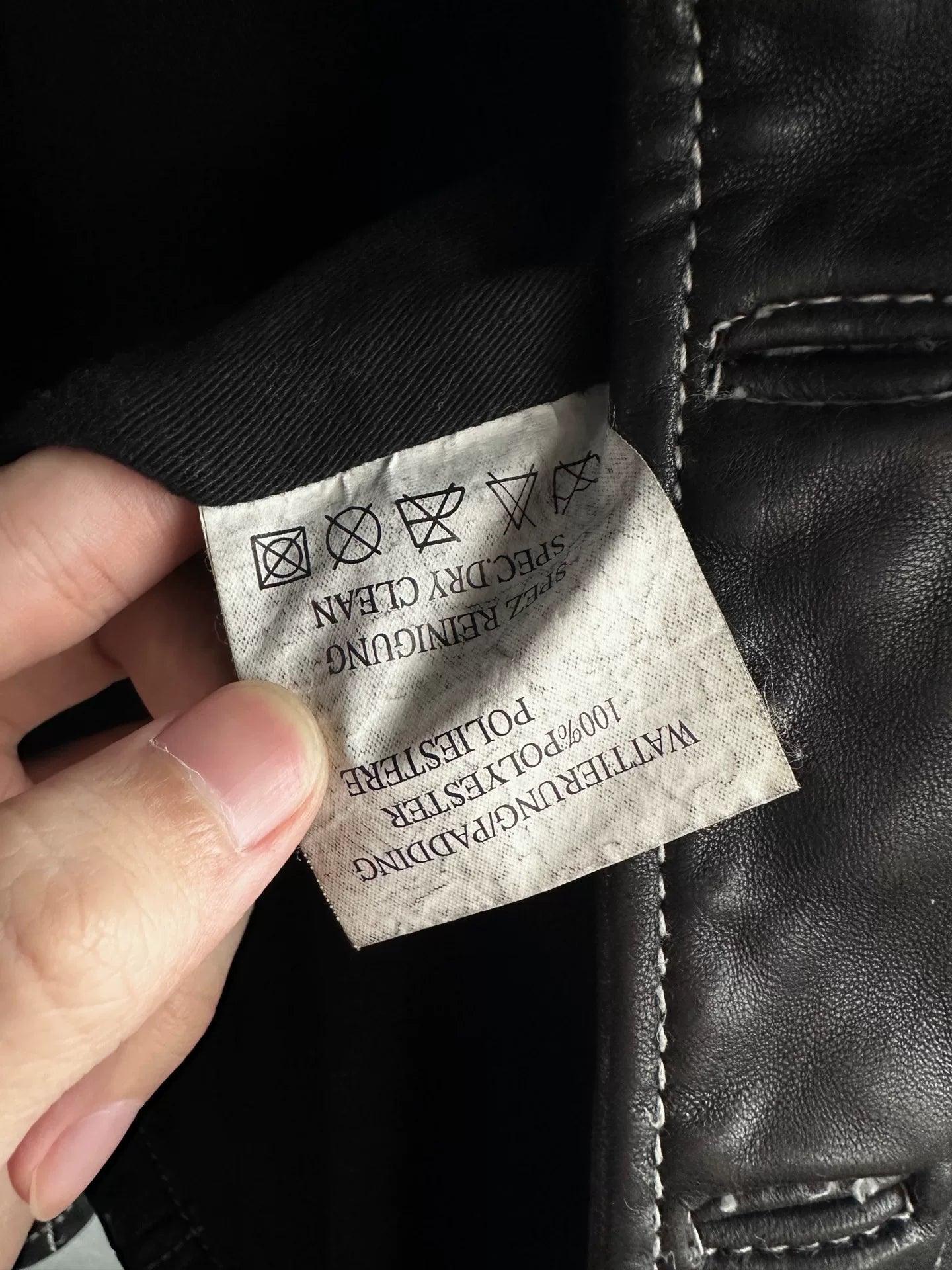 Jean Paul Gaultier 90s Contrast Stitching Leather Jacket