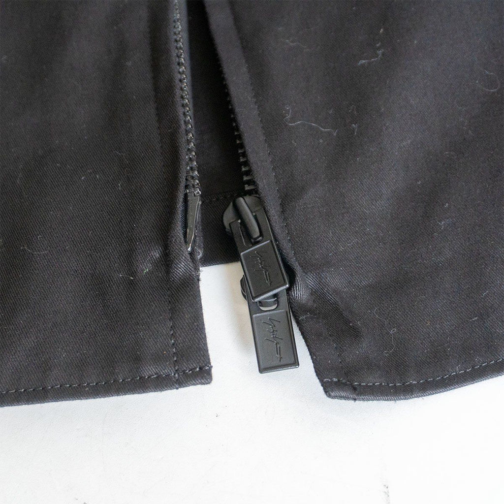 Yohji Yamamoto Black Short Zip-Up Jacket