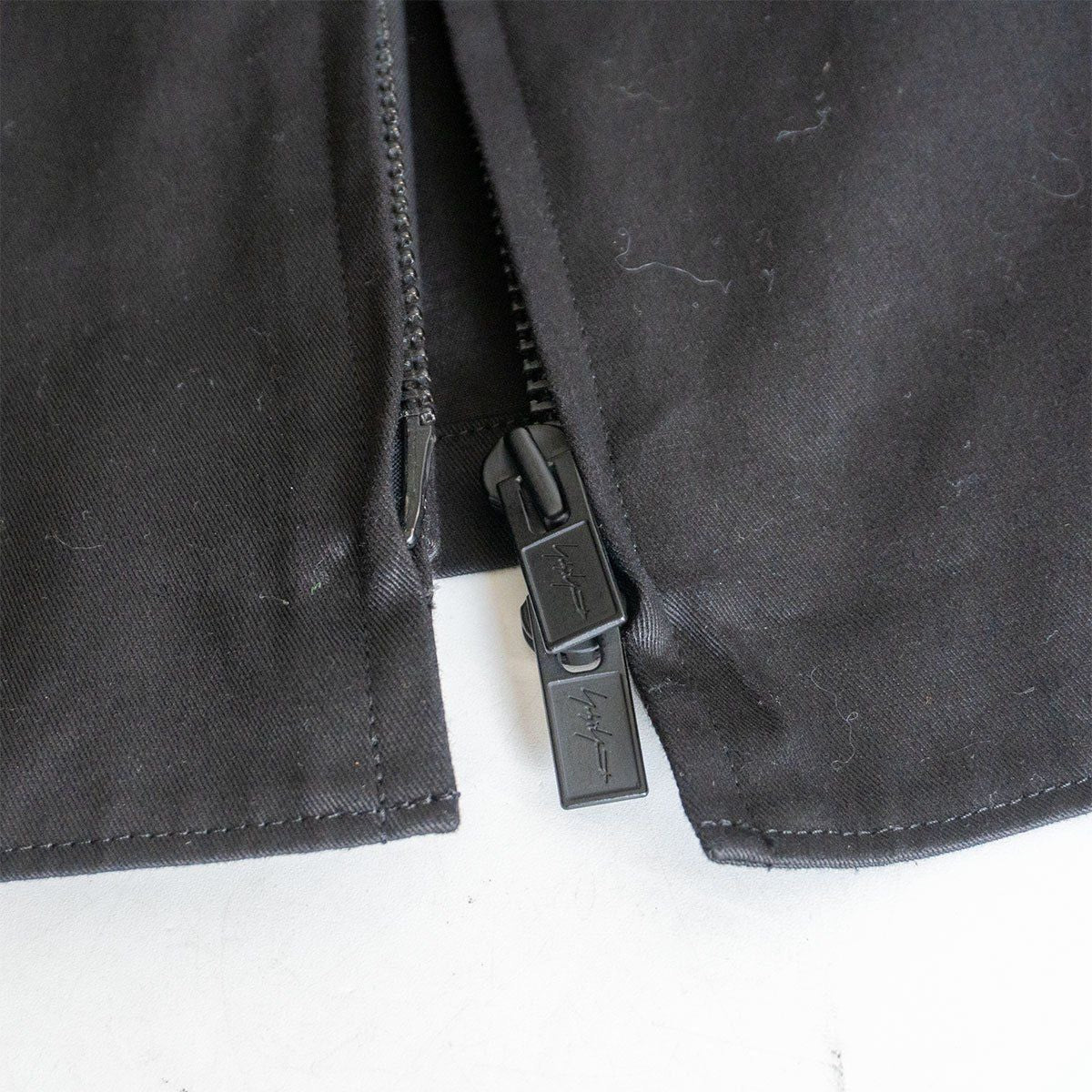 Yohji Yamamoto Black Short Zip-Up Jacket