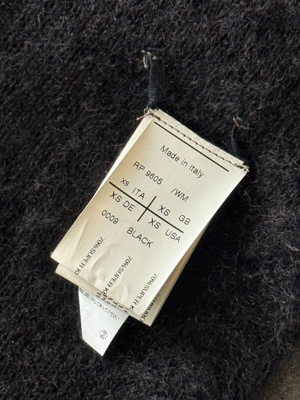 Rick Owens AW12 Mohair Sweater