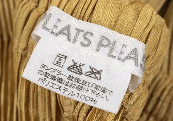 Issey Miyake Vintage Gold Pleated Pants