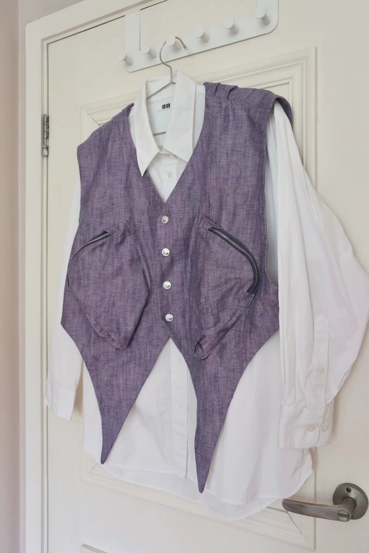 Kiko Kostadinov SS22 Violet Torino Pocket Vest