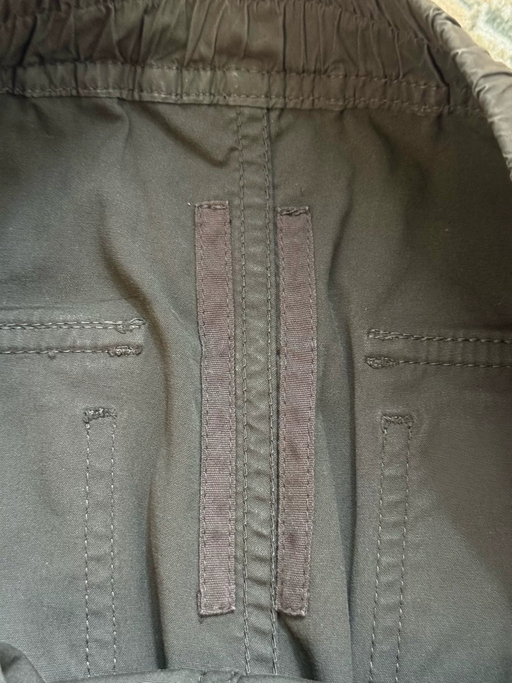 Rick Owens Hard Canvas Double Ring Pants