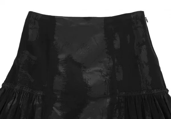 Jean Paul Gaultier Vintage Black Pattern Skirt