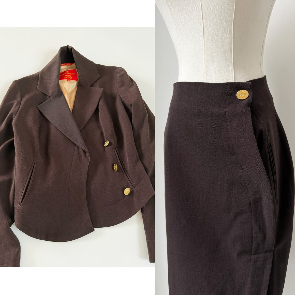 Vivienne Westwood Made in Italy Red Label Vintage Top + Skirt