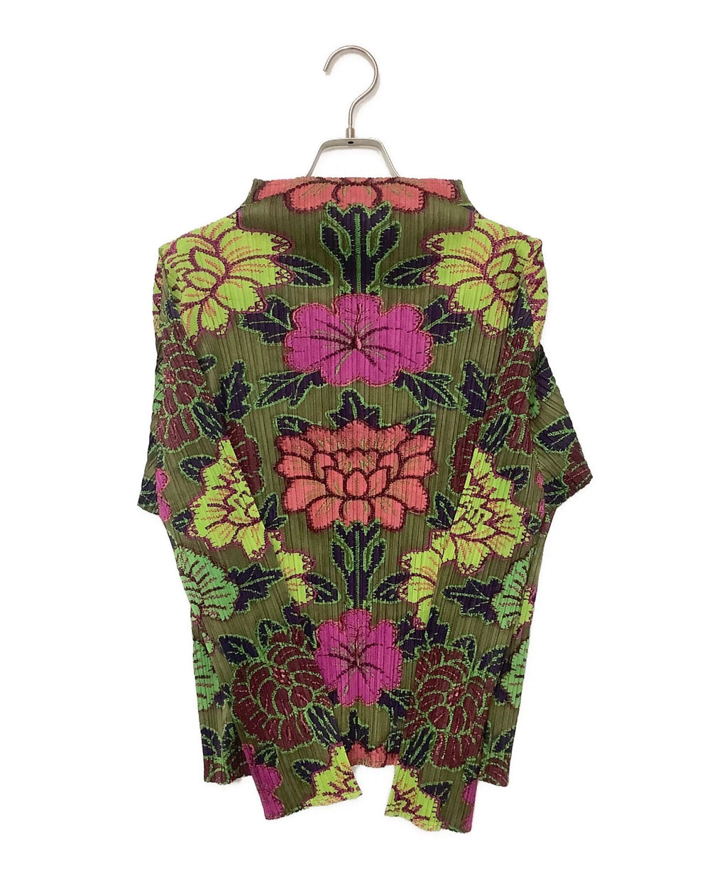 Issey Miyake Pleats Please Peony Long-Sleeve Top