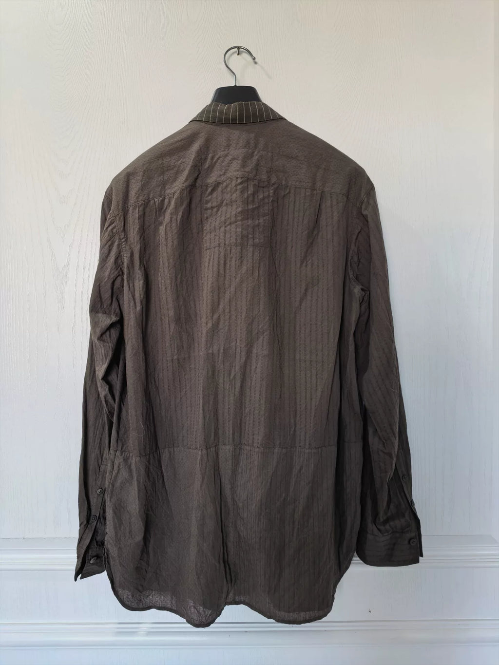 ziggy chen 21ss hand-embroidered floral jacquard textured shirt
