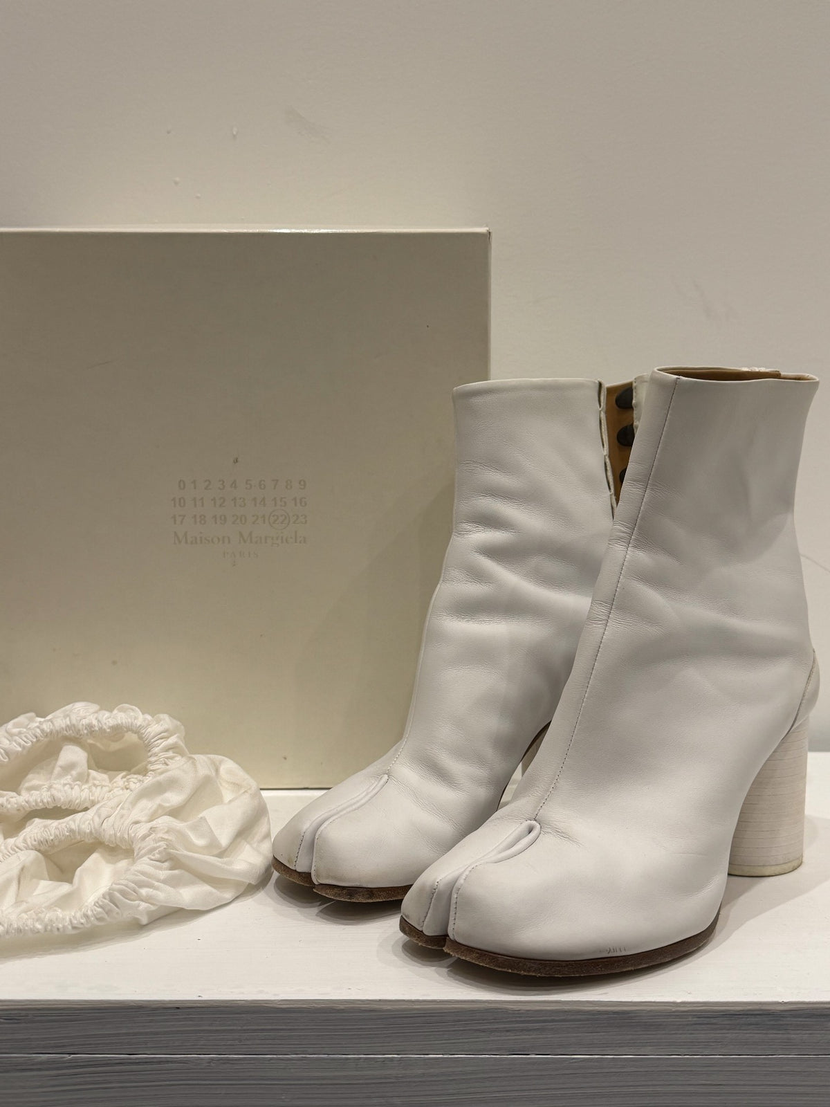 Maison Margiela Tabi High Heel Leather Boots