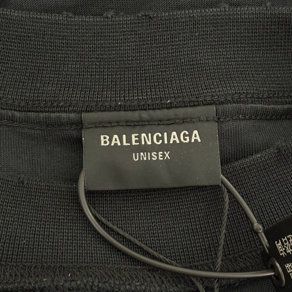Balenciaga Black Internal Use Only Reversed Short Sleeve Top