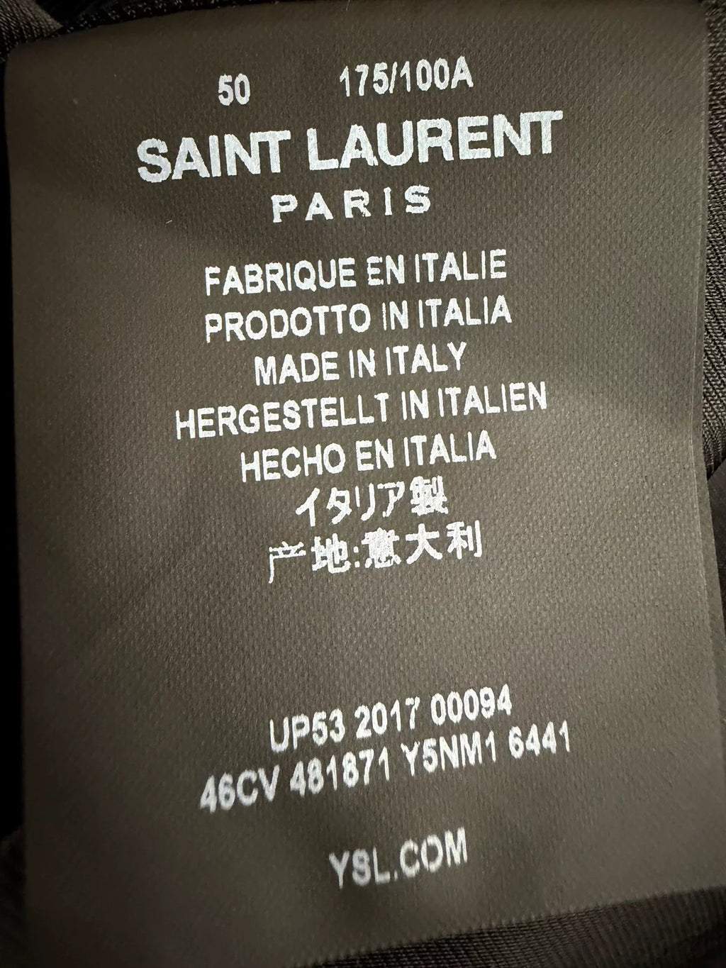 Saint Laurent Paris FW17 Loren Suede Denim Jacket