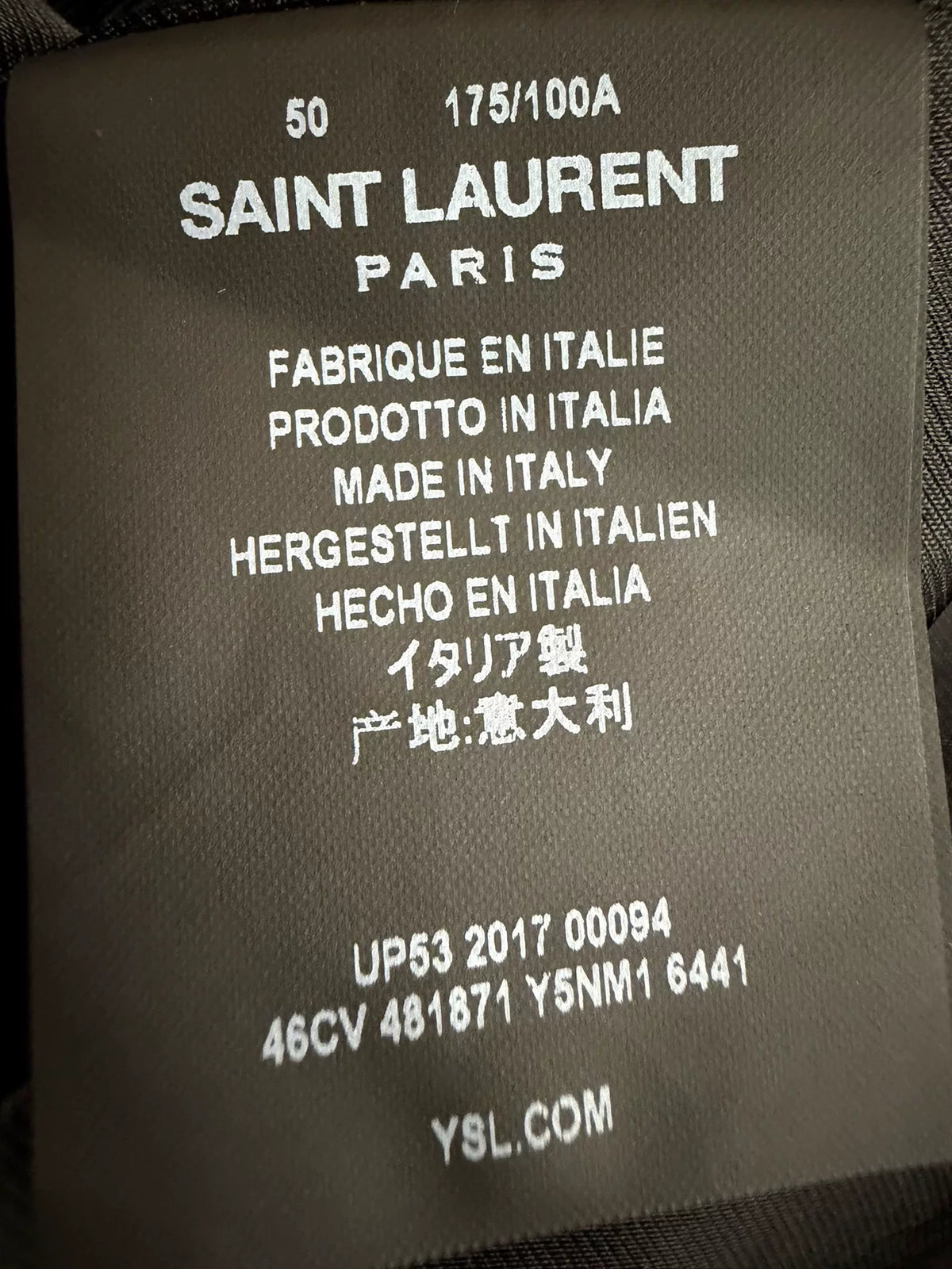 Saint Laurent Paris FW17 Loren Suede Denim Jacket