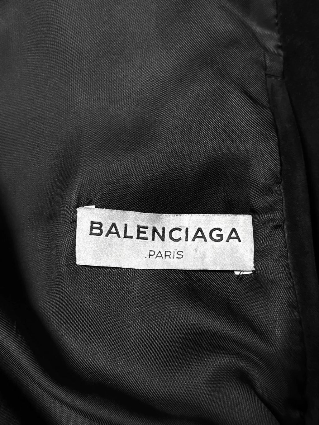 Balenciaga 15AW Black Suede Leather Jacket