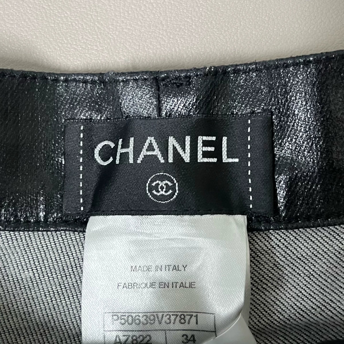 Chanel Leather Shorts
