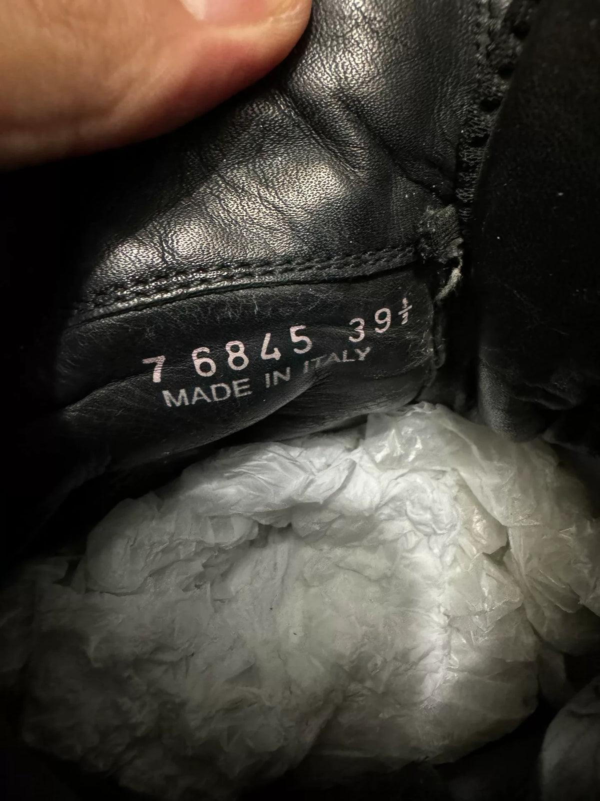Rick Owens Black and White Inverted-Triangle Sneakers
