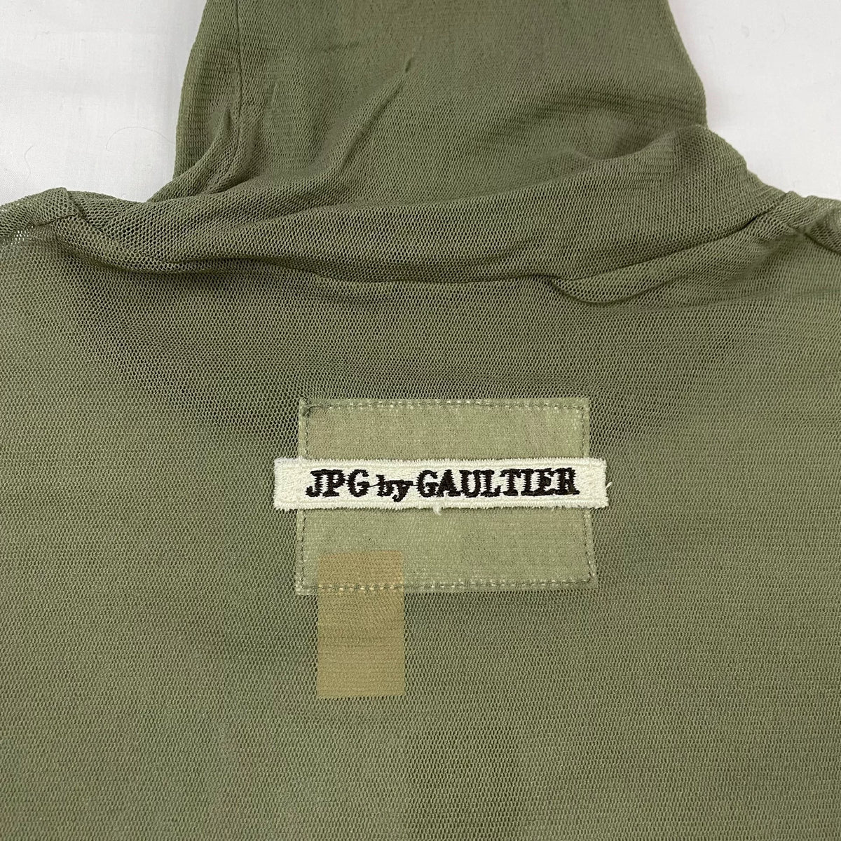 2003 Fall/Winter Jean Paul Gaultier Eye Print Elastic Mesh Turtleneck Long-Sleeve T-Shirt