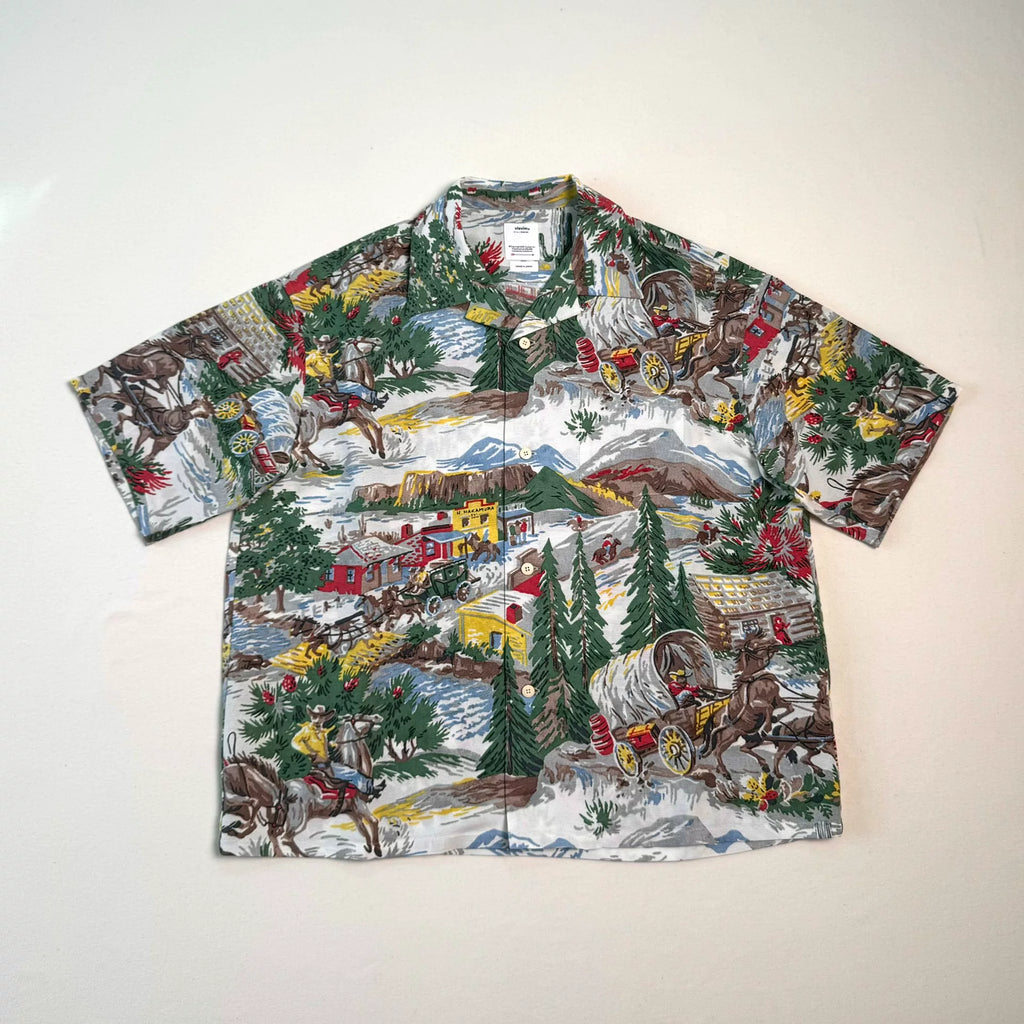 VISVIM 25ss CROSBY SHIRT S/S (WASHI CHIRIMEN) Short-Sleeve Shirt