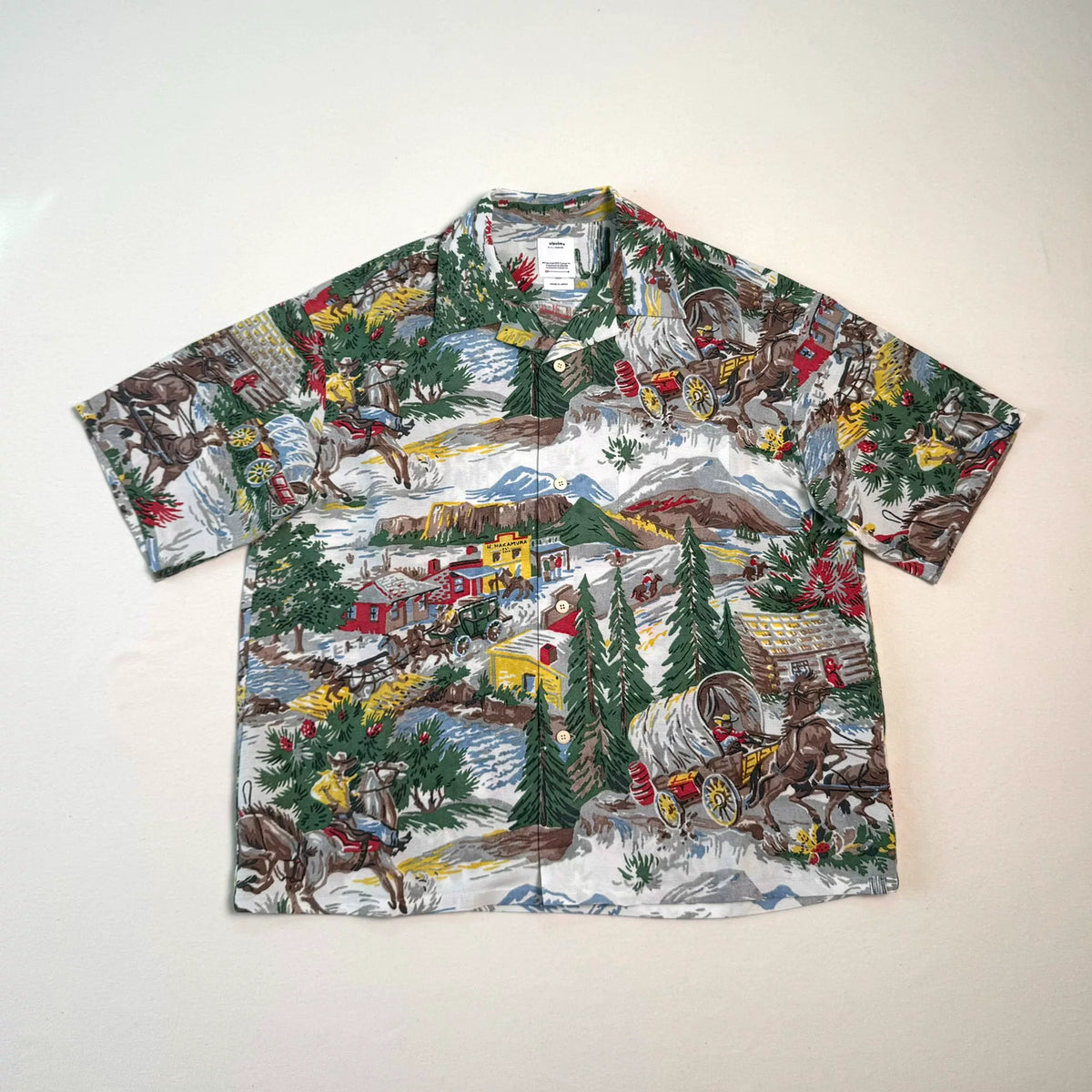 VISVIM 25ss CROSBY SHIRT S/S (WASHI CHIRIMEN) Short-Sleeve Shirt
